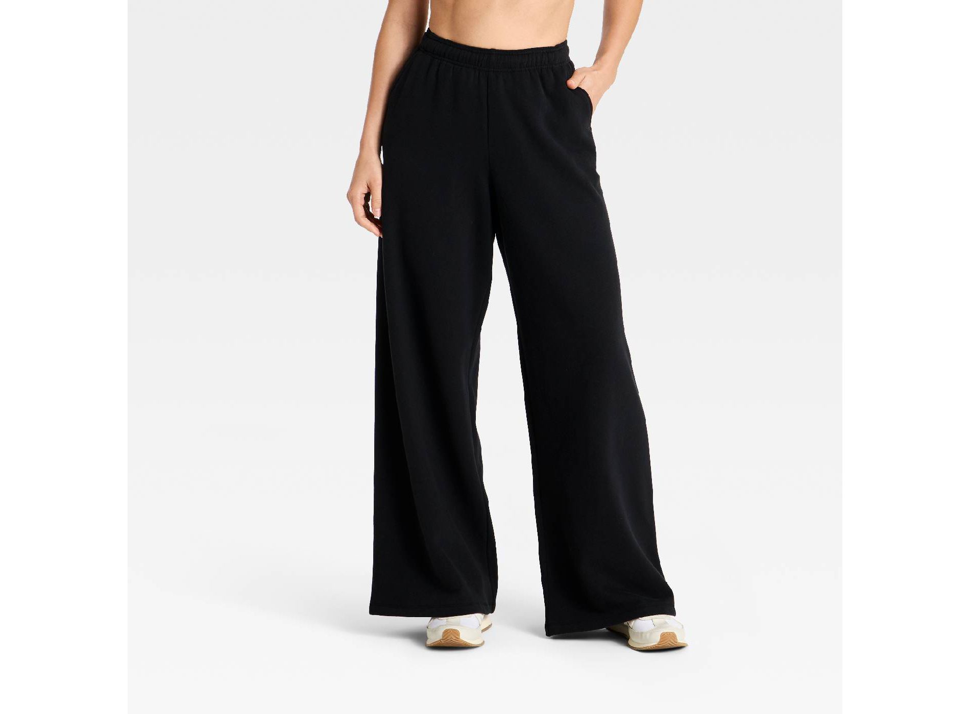 Women's Active Comfort Mid-Rise Wide Leg Jogger Pants 31" - All In Motion™