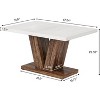 Tribesigns 47-inch Rectangle Dining Table, Wood Kitchen Dinner Table for 4 People - 2 of 4