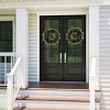 Sullivans Set of 2 Artificial Pine and Antler Wreath 28"H Green - 2 of 4