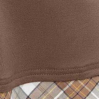 brown with yellow plaid