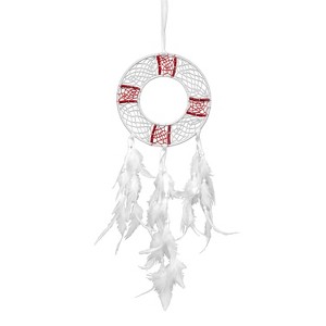 Beachcombers 27.5" DREAMCATCHER FLOAT WHITE-RED - 1 of 1