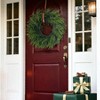 24 inch real norfolk pine wreath front door artificial faux green pine needles farmhouse indoor outdoor home decor - 3 of 4