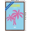 Trends International Reinders: Destinations - Destination Miami Framed Wall Poster Prints - 3 of 4