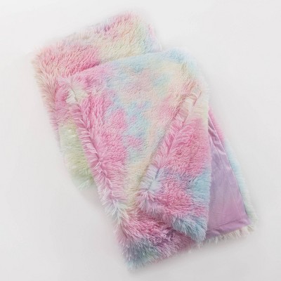 Teen Tie Dye Rainbow Throw Pink/yellow/Blue - Makers Collective_2