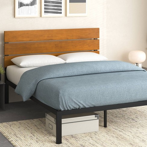 Paul Metal Platform Bed Frame Natural -ZINUS - image 1 of 4