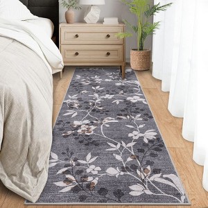 Machine Washable Area Rugs for Living Room Soft Non Slip Rug for Bedroom Large Ultra Thin Under Table Dining Room Rug - 1 of 4