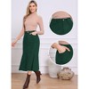 INSPIRE CHIC Office Corduroy High Waisted Fishtail western bodycon Vintage Midi Skirts - 2 of 4