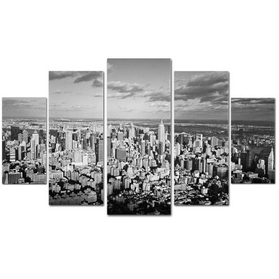 5pc Aerial City by Ariane Moshayedi - Trademark Fine Art