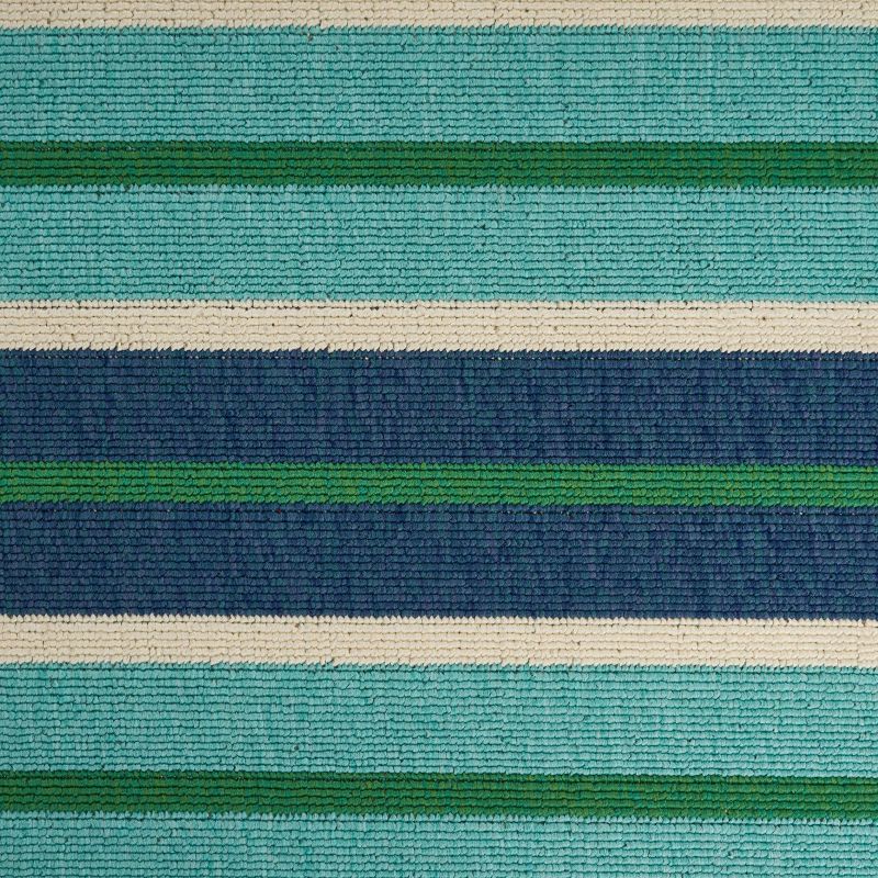5' x 8' Ellis Geometric Outdoor Rug Blue/Green - Christopher Knight Home, 6 of 7