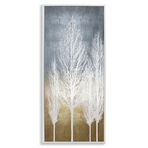 Stupell Industries Tall Tree Silhouettes Abstraction, 13" x 30" - 1 of 4