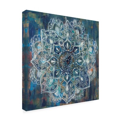 Trademark Fine Art -Danhui Nai 'Mandala In Blue Ii' Canvas Art