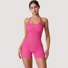 Anna-Kaci Active Women's Strappy Activewear Romper with Fitted Bodice and Stretch Fabric for Flexible Movement - 2 of 4