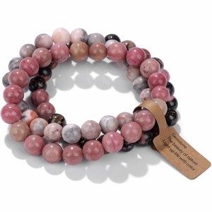 3 PCS Healing Crystal Bracelets for Women 8mm Natural Stone Beaded Stretch Bracelet - 1 of 4