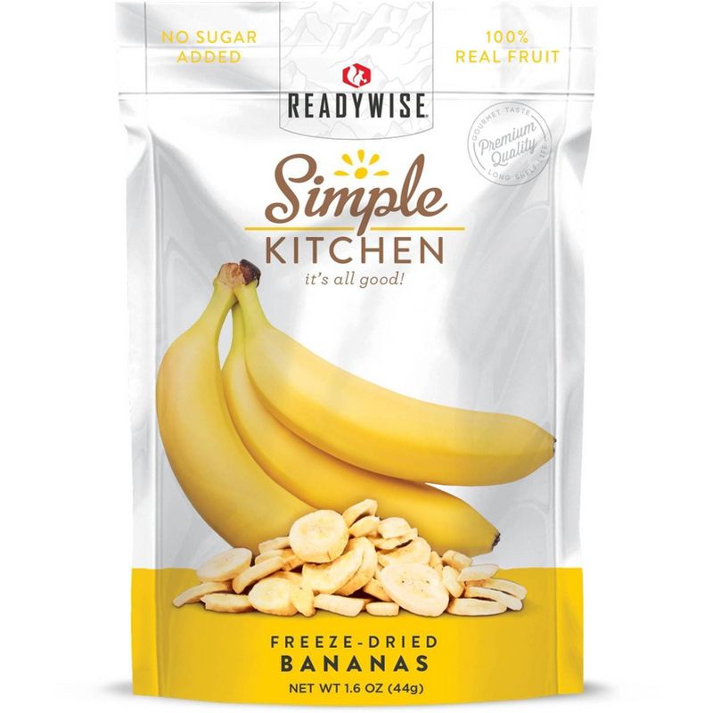 Wise Company Vegan Gluten Free Dehydrated Sliced Bananas - 6.4oz/4ct, 3 of 6