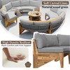 Sapphtopaz Patio Furniture Set Wicker Sectional Conversation Outdoor Sofa Set with Cushions Side Coffee Table for Garden, Terrace - 4 of 4