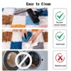 LOVEVOOK 5x7ft Checkered Area Rugs for Living Room, Bedroom, Soft Shaggy Multicolour Rugs Kids Room, Non-Slip Fuzzy Carpet Indoor - 4 of 4