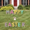 Big Dot of Happiness Hippity Hoppity - Yard Sign Outdoor Lawn Decorations Easter Bunny Party Yard Signs - Happy Easter - 3 of 4