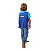 Dog Man Superhero Costume Boy’s Blue Crew Neck Short Sleeve T-shirt With Detachable Cape - image 2 of 4