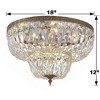 Crystorama Lighting Ceiling Mount 4 - Light Flush Mount in  Olde Brass - 4 of 4