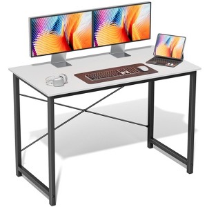 JIONJOY 40" Computer Desk - X-Shaped Reinforced Home Office Writing Table, Modern Simple Style - 1 of 4