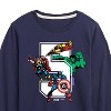 Boys' - Marvel - Avengers Birthday 5 Long Sleeve Graphic T-Shirt - 2 of 4