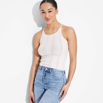 Women's High Neck Sweater Tank - Wild Fable™