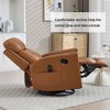 FONTOI Accent Chair, Classic Recliner Chair with Rocker and Swivel, Lazy Chair with Comfortable Arms and Back, Orange, 37.5"*41.6"*30.6" - 2 of 4