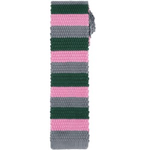 INSPIRE CHIC Men's Knitted Striped Skinny Neckties - 1 of 4