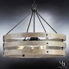 Urban Ambiance Luxury Modern Farmhouse Chandelier,  22-3/4"H x 27-3/4"W,  Charcoal Finish, UHP2478 - 3 of 4