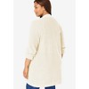 Woman Within Plus Size Button-Front Shaker Cardigan - 3 of 4
