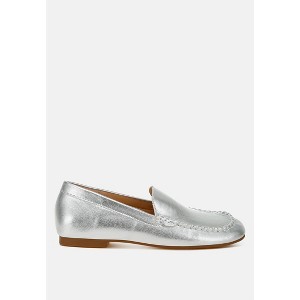 Dama Metallic Pleather Loafers - 1 of 4