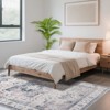 Boho Area Rugs, Boho Print Decorative Carpet, Soft Vintage Floral Design, Anti-Slip TPR Backing, Reinforced Edges, Machine Washable, for Living Room - 3 of 4
