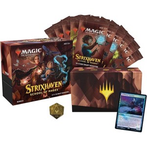 Magic the Gathering Magic: The Gathering Strixhaven Bundle | 10 Draft Boosters (150 Magic Cards) + Accessories - 1 of 4