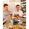Roll Top Chafing Dish Buffet Set, 6.3 QT Round Chafing Dish for Buffet, Stainless Steel Food Warmer Chafer with Glass Window, Full Size Food Pan - 2 of 4