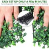 24PCS 20"x20" Grass Wall Artificial Boxwood Panels Wall Hedge Decor With 100 Zip Ties - 4 of 4