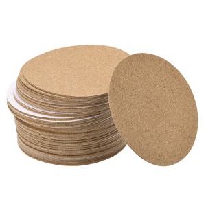 Unique Bargains Cork Durable Heat Resistant Round Coasters for Tableware - 1 of 4