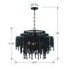 Crystorama Lighting Poppy 6 - Light Chandelier in  Matte Black - 3 of 4