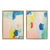 Kate and Laurel Sylvie Pop of Color I and II Framed Canvas Art Set by Amy Lighthall - 2 of 4