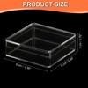 Unique Bargains Square Cube Clear Acrylic Box with Lid for Candy Tiny Jewelry Display - 2 of 4