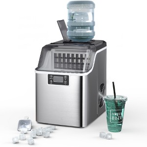 SUGIFT 44 lbs Countertop Ice Makerl, 3 Size Options, Self-Cleaning, Top or Tank Fill, Quiet Compressor, LCD Display, Home or Office - 1 of 4