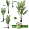 Set of 2 Artificial Palm Tree 5ft Tropical Palm Tree,12 Detachable Trunks Faux Tree Perfect Faux Plants for Office Living Room Floor Porch Decor - 3 of 4