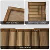 LunaLulinlk Acacia Wood Silverware Organizer Expandable Storage Drawer Organizer for Kitchen,8 Slot - 2 of 4