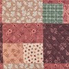 Collections Etc Fall Patchwork Scalloped Edge Furniture Protector with Side Pockets - 3 of 3