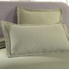 Basketweave Cotton Matelasse Decorative Bedspread and Pillow Sham Set by Blue Nile Mills - 2 of 4