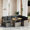vidaXL Garden Sofa Set Grey - 2 of 4