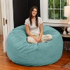 Jaxx 5 Foot Saxx - Large Round Bean Bag Chair for Adults - Lush Velvet - 3 of 3