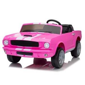 Jojoka 24V Licensed Shelby GT350 Ride-On Car, Ford Kids Electric Vehicle 2 Seater, Remote Control, LED Lights - 1 of 4