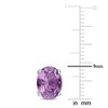 EVERLY JEWELRY | Sterling Silver 5 CT TGW Oval Simulated Alexandrite Stud Earrings - 2 of 4