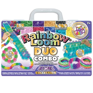 Rainbow Loom- Jewel Collection, DUO Combo Set Features, 4,000 Rubber Bands - 1 of 4