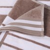 Striped Oversized Extra Large Cotton Beach Towel Set by Blue Nile Mills - 3 of 4